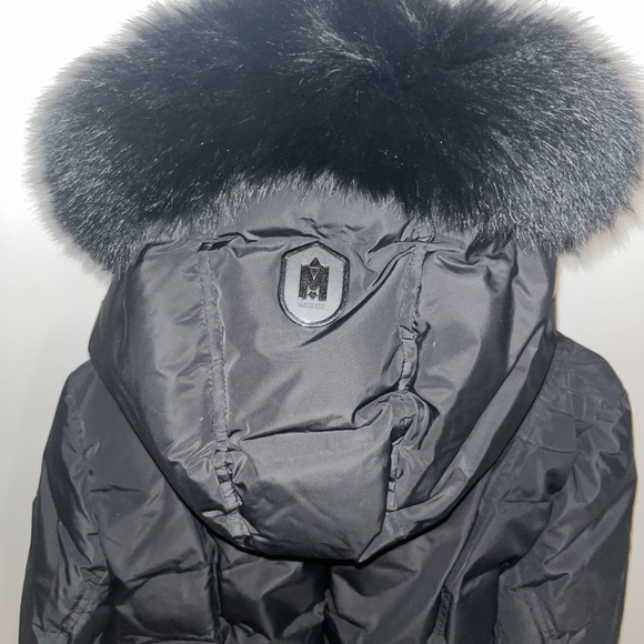 MACKAGE Adali-BX Down Coat With Black Fox Fur Signature Mackage Collar - Picture 5 of 6